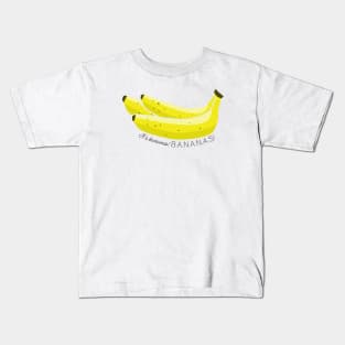 Banana Bonanza: Playful Bunch Illustration - It's Bananas! Kids T-Shirt